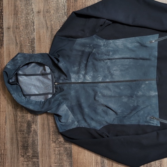 The North Face Terra Metro 3/4 Zip Pullover Size XL in Black Grey Tie-dye - Picture 2 of 11